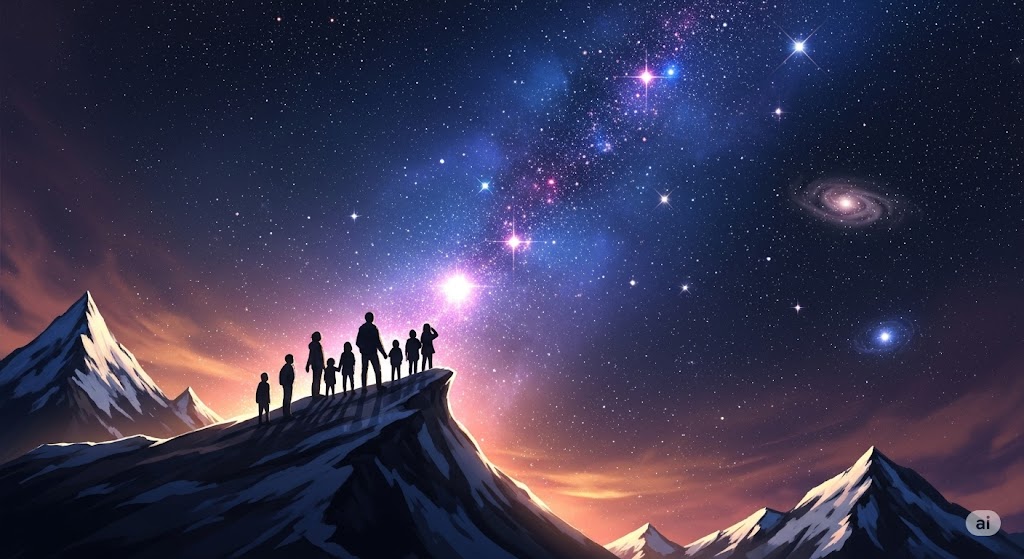 Comunidad de astrónomos observando el cielo estrellado en Tenerife con telescopios